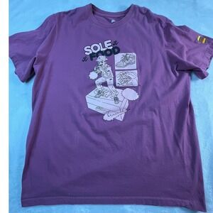 The Nike Tee Sole Food Mens XL Shirt Purple FLAW‎